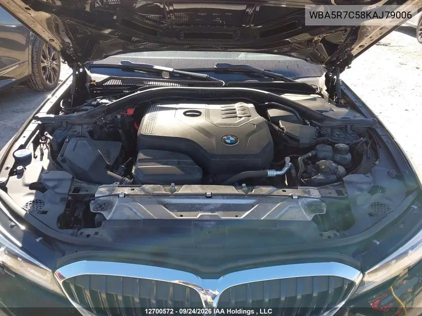 2019 BMW 3ER VIN WBA5R7C58KAJ79006 — фото 10