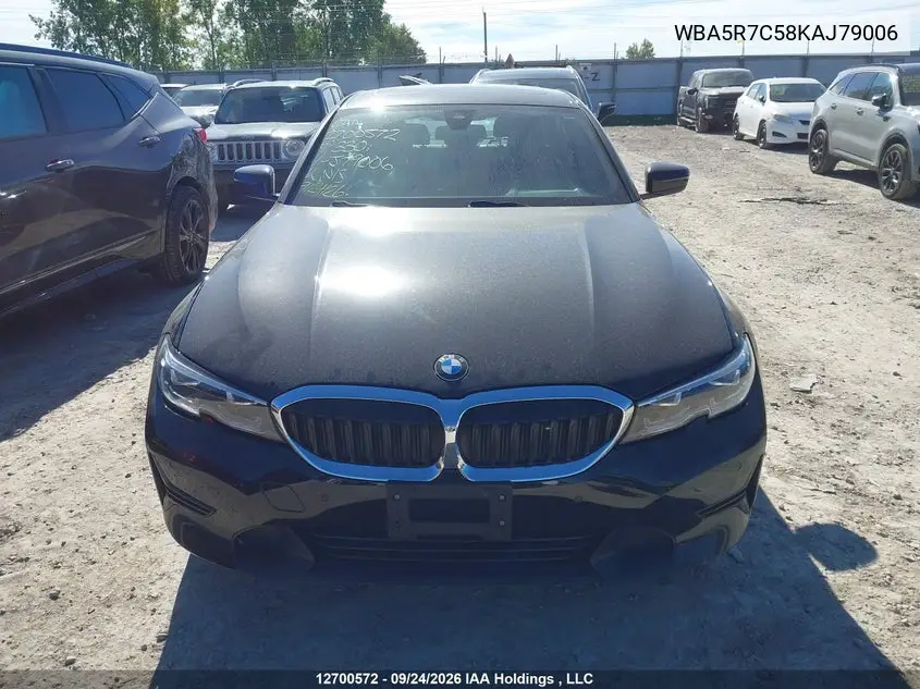 2019 BMW 3ER VIN WBA5R7C58KAJ79006 — фото 12