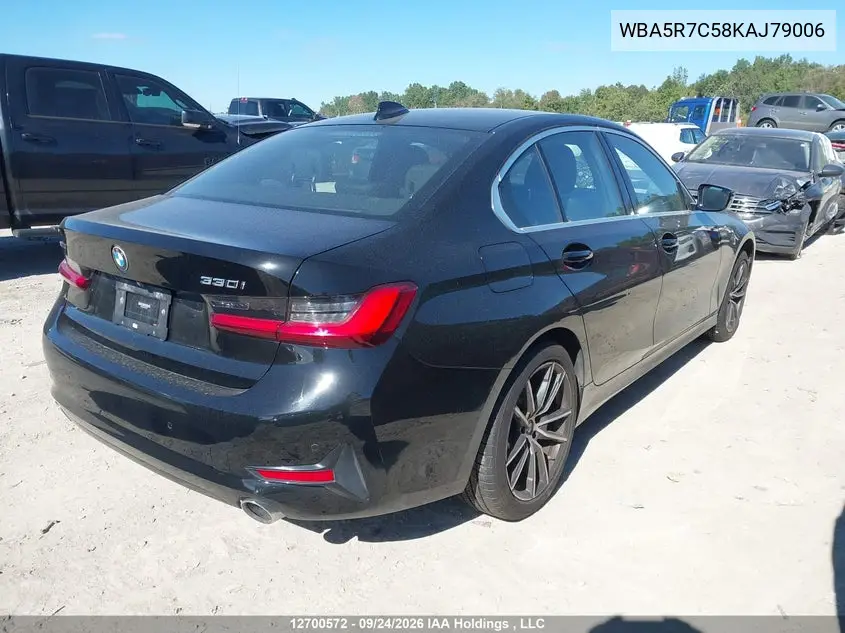 2019 BMW 3ER VIN WBA5R7C58KAJ79006 — фото 4