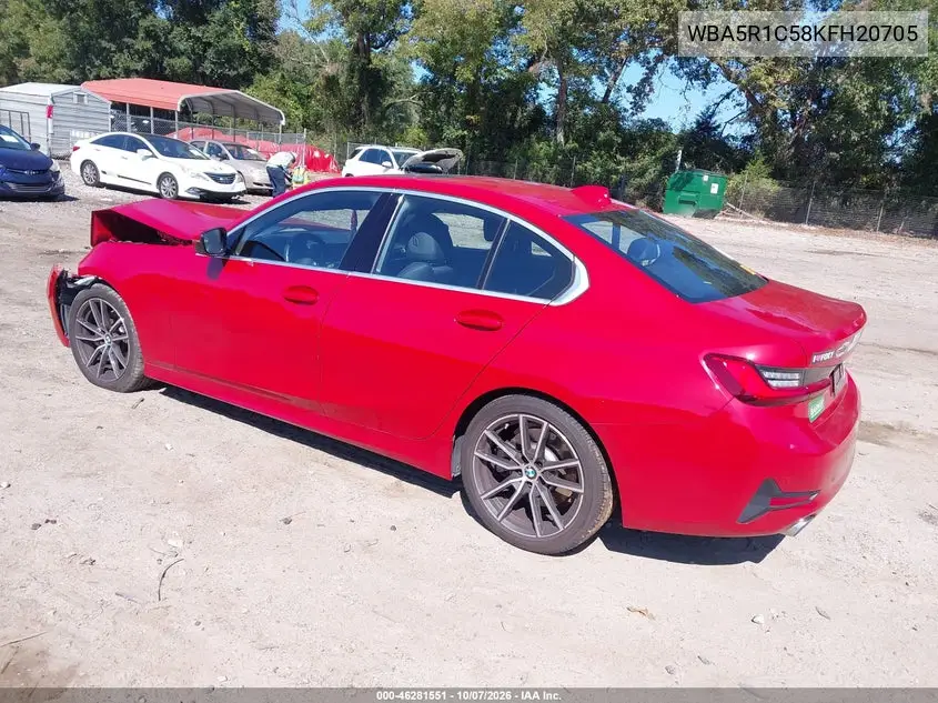 2019 BMW 3ER VIN WBA5R1C58KFH20705 — фото 3
