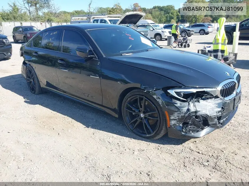 BMW 3ER 2019, VIN WBA5R7C57KAJ81099