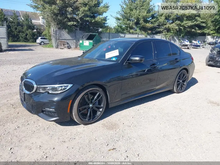 2019 BMW 3ER VIN WBA5R7C57KAJ81099 — фото 2