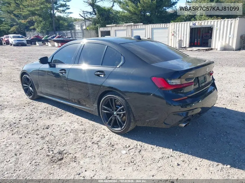 2019 BMW 3ER VIN WBA5R7C57KAJ81099 — фото 3