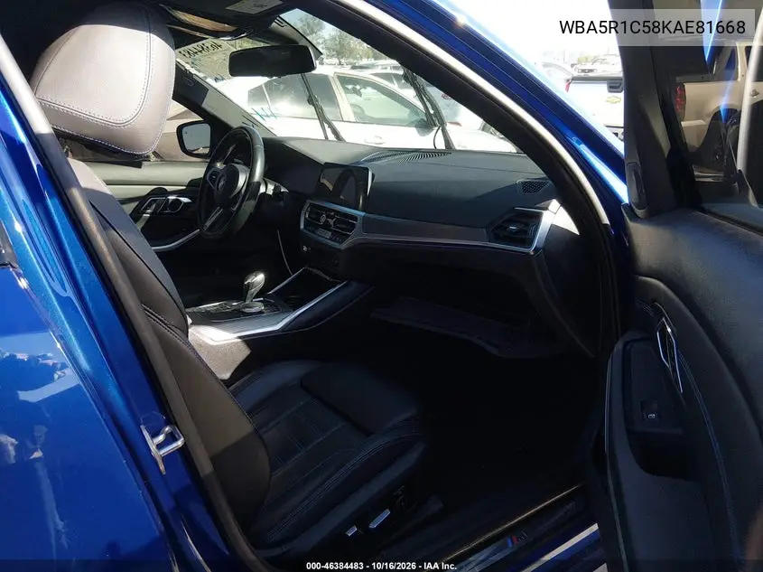 2019 BMW 3ER VIN WBA5R1C58KAE81668 — фото 5
