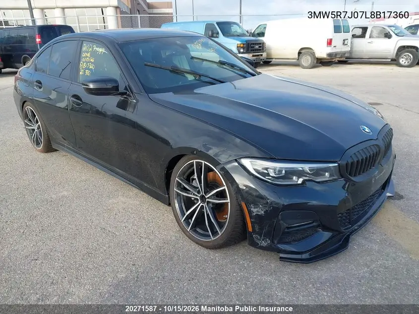 BMW 3ER 2020, VIN 3MW5R7J07L8B17360