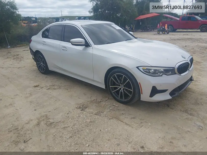 BMW 3ER 2020, VIN 3MW5R1J00L8B27693
