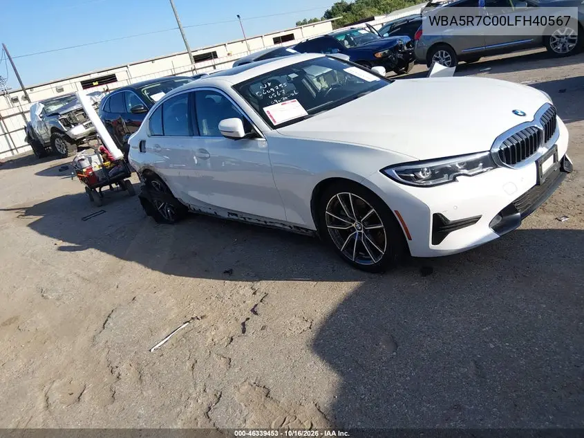 BMW 3ER 2020, VIN WBA5R7C00LFH40567