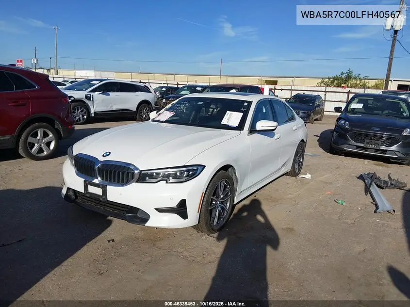 2020 BMW 3ER VIN WBA5R7C00LFH40567 — фото 2