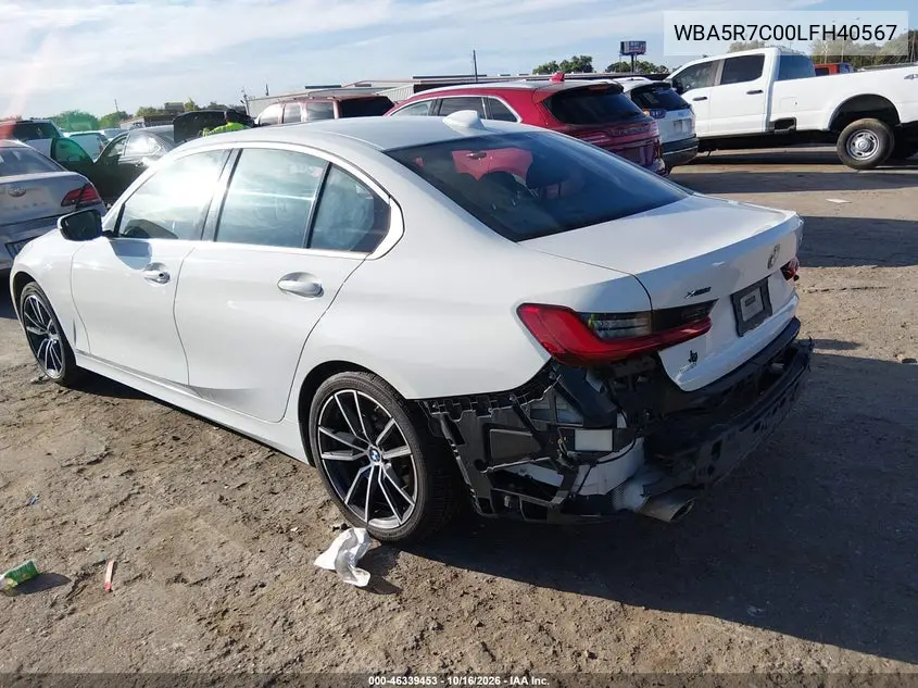2020 BMW 3ER VIN WBA5R7C00LFH40567 — фото 3