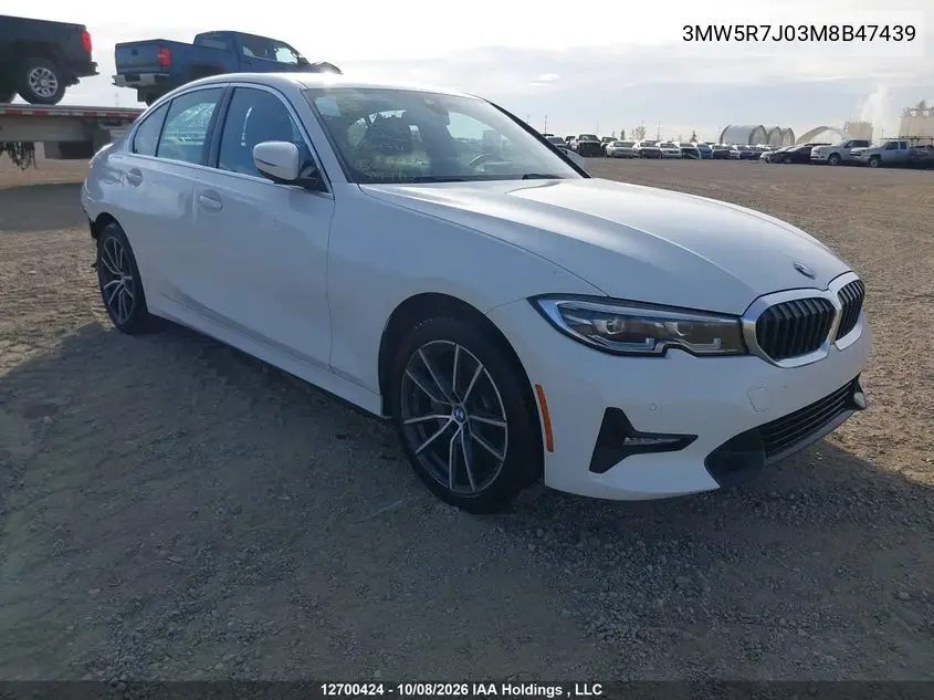 BMW 3ER 2021, VIN 3MW5R7J03M8B47439