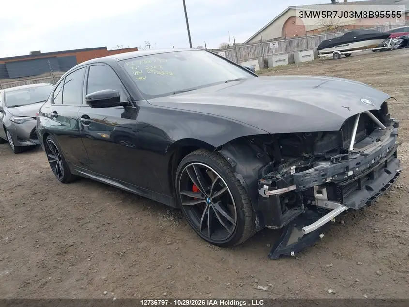 BMW 3ER 2021, VIN 3MW5R7J03M8B95555