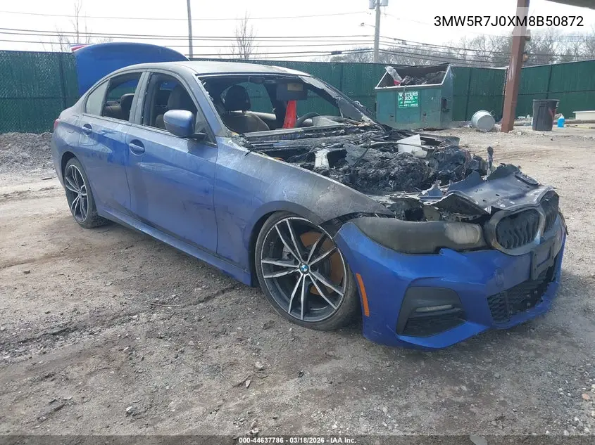 BMW 3ER 2021, VIN 3MW5R7J0XM8B50872