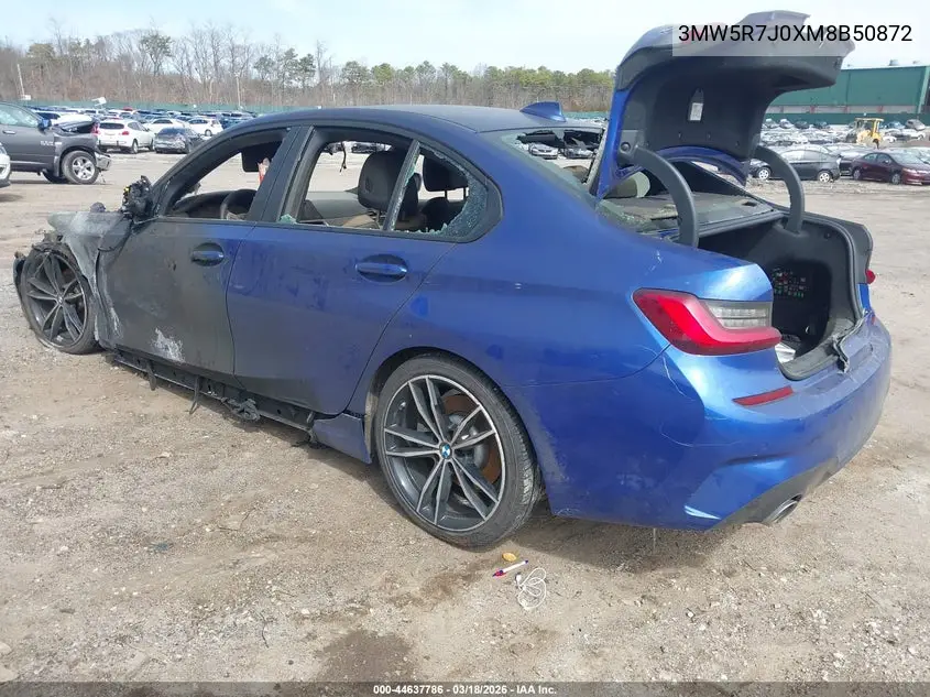 2021 BMW 3ER VIN 3MW5R7J0XM8B50872 — фото 3