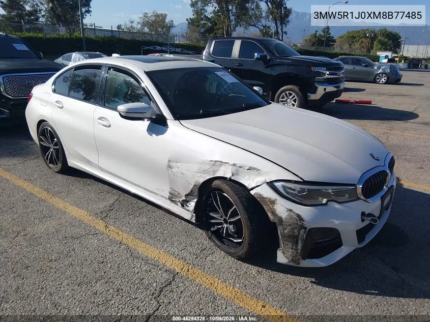 BMW 3ER 2021, VIN 3MW5R1J0XM8B77485