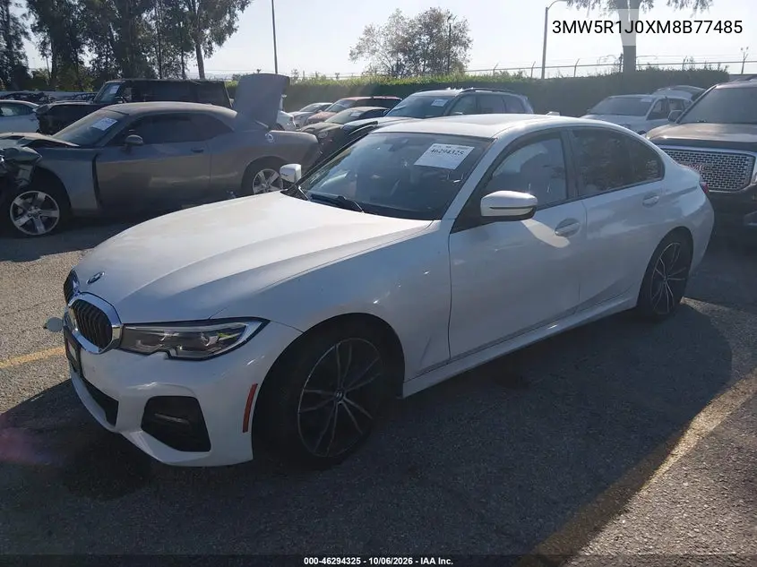 2021 BMW 3ER VIN 3MW5R1J0XM8B77485 — фото 2