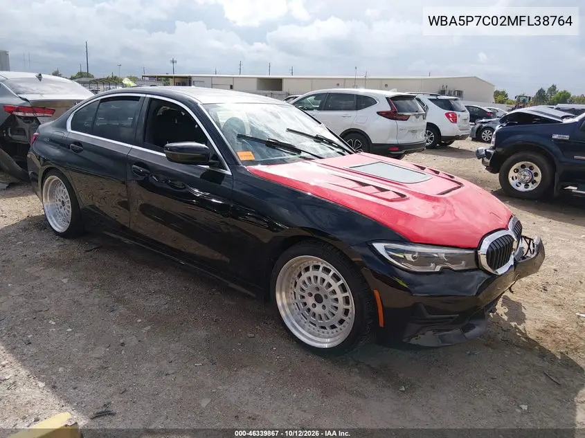 BMW 3ER 2021, VIN WBA5P7C02MFL38764