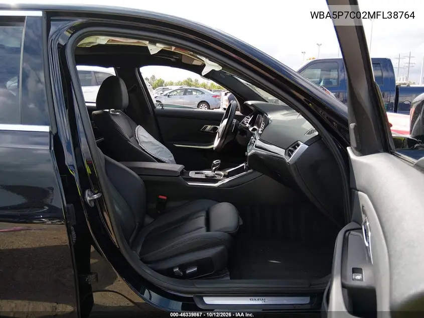 2021 BMW 3ER VIN WBA5P7C02MFL38764 — фото 5