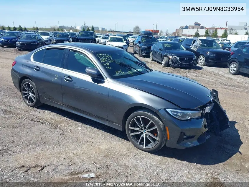 BMW 3ER 2022, VIN 3MW5R7J09N8C33954