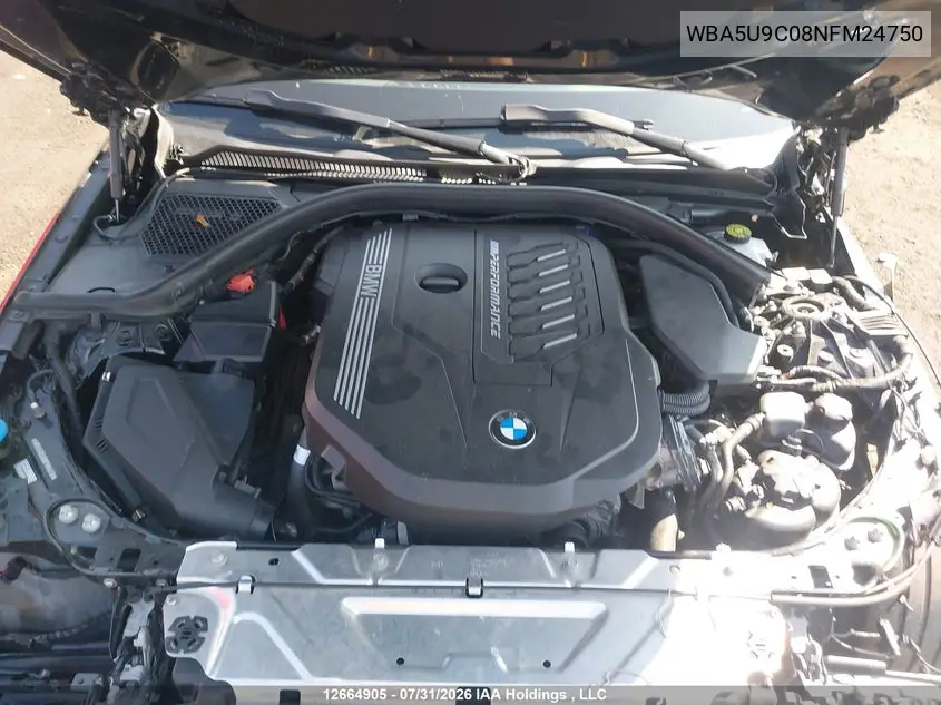2022 BMW 3ER VIN WBA5U9C08NFM24750 — фото 10