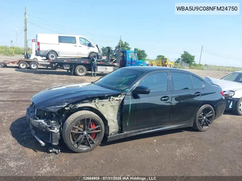 2022 BMW 3ER VIN WBA5U9C08NFM24750 — фото 14