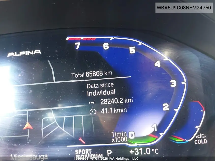 2022 BMW 3ER VIN WBA5U9C08NFM24750 — фото 15
