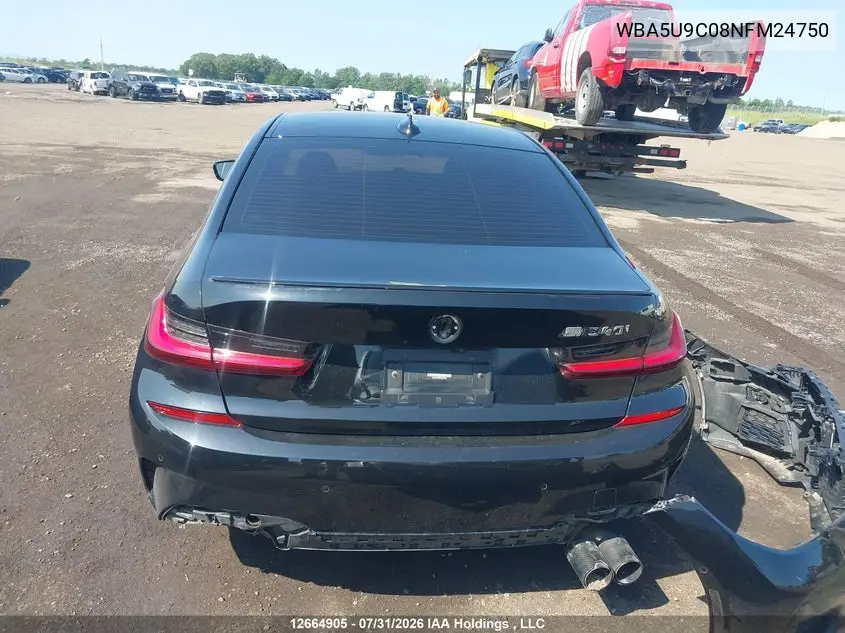 2022 BMW 3ER VIN WBA5U9C08NFM24750 — фото 16