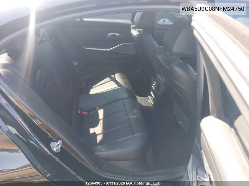 2022 BMW 3ER VIN WBA5U9C08NFM24750 — фото 8