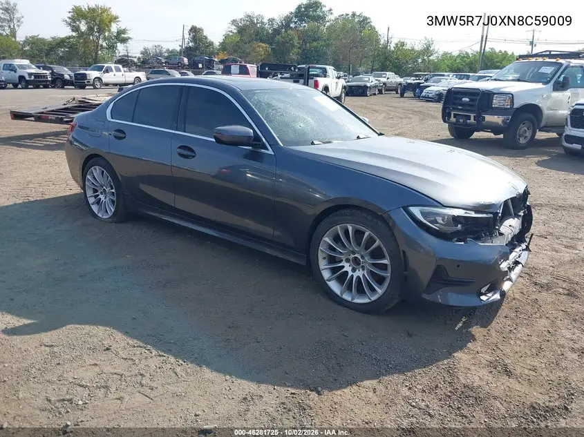 BMW 3ER 2022, VIN 3MW5R7J0XN8C59009