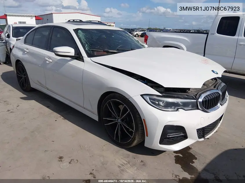 BMW 3ER 2022, VIN 3MW5R1J07N8C67923