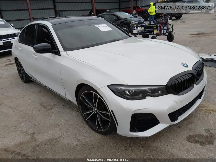 BMW 3ER 2022, VIN 3MW5U7J03N8C23872