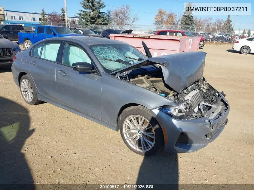 BMW 3ER 2023, VIN 3MW89FF08P8D37211