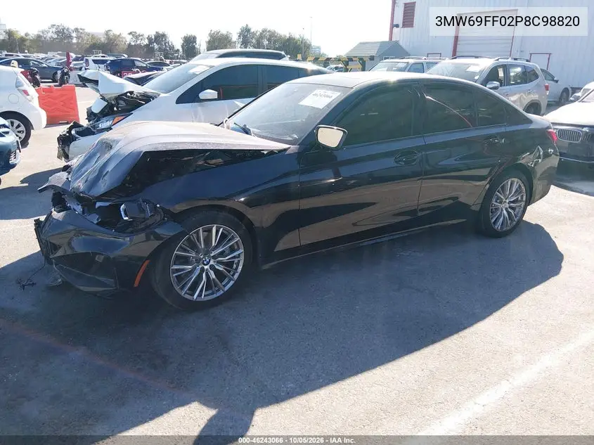2023 BMW 3ER VIN 3MW69FF02P8C98820 — фото 2