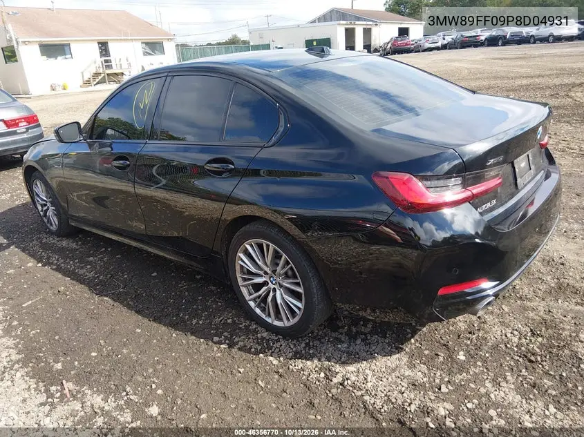 2023 BMW 3ER VIN 3MW89FF09P8D04931 — фото 3