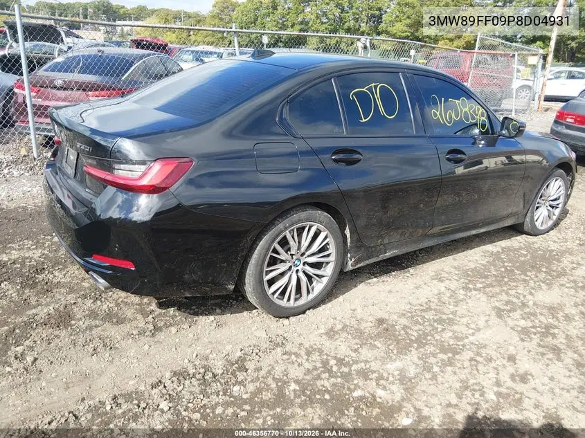 2023 BMW 3ER VIN 3MW89FF09P8D04931 — фото 4