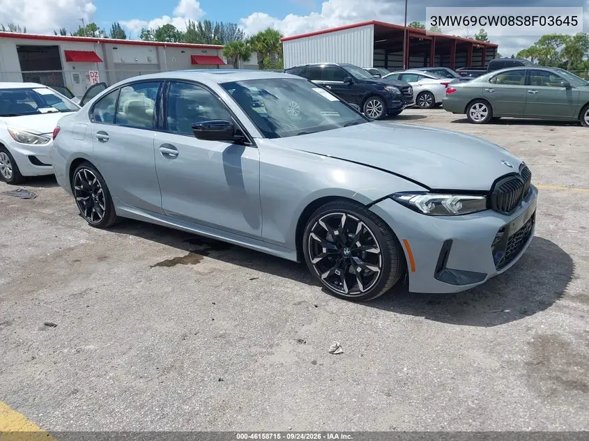BMW 3ER 2025, VIN 3MW69CW08S8F03645
