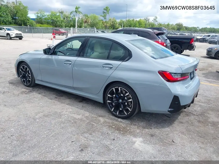 2025 BMW 3ER VIN 3MW69CW08S8F03645 — фото 3