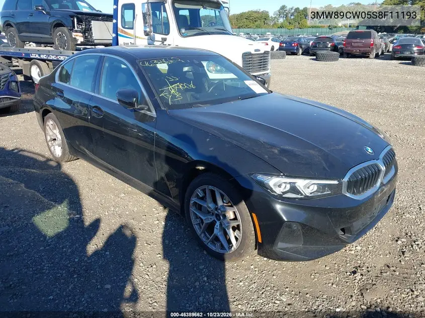 BMW 3ER 2025, VIN 3MW89CW05S8F11193