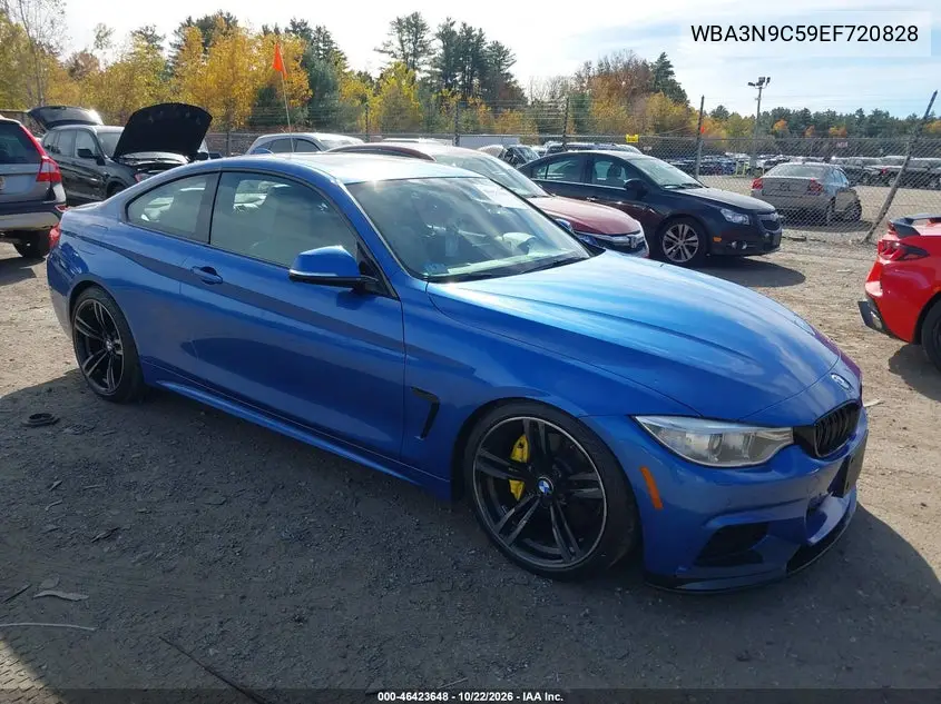 BMW 4ER 2014, VIN WBA3N9C59EF720828
