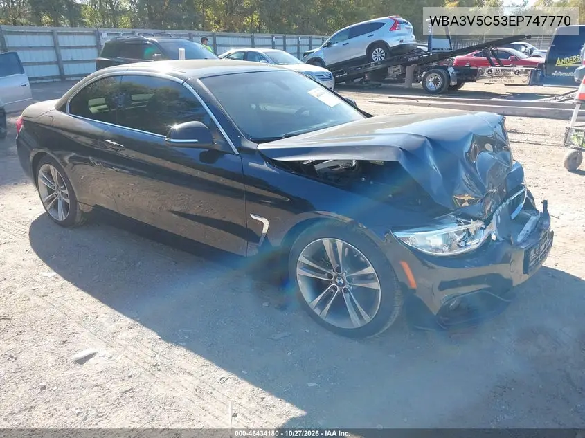 BMW 4ER 2014, VIN WBA3V5C53EP747770