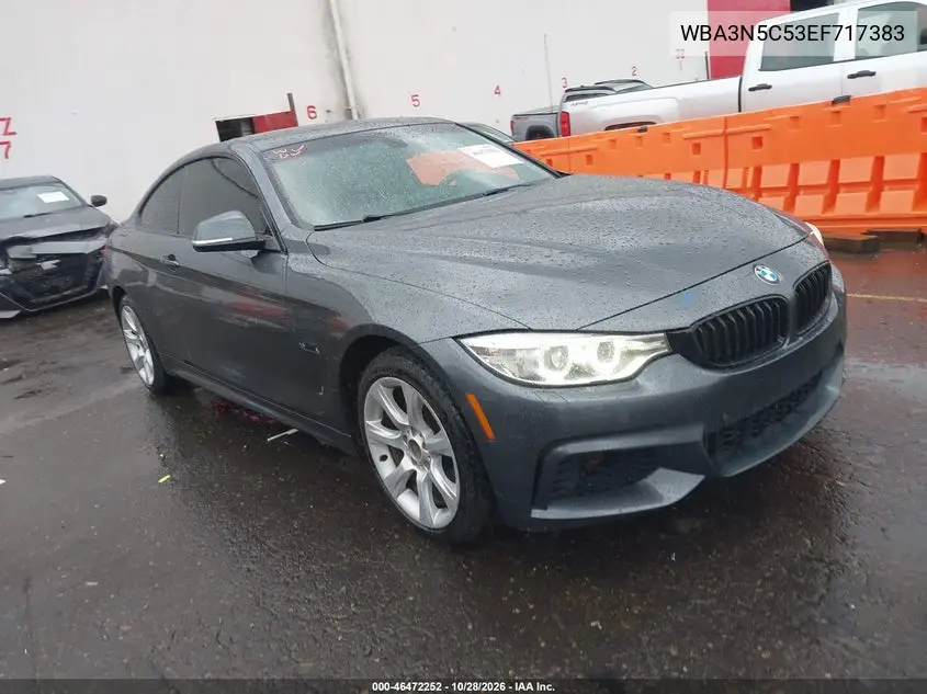 BMW 4ER 2014, VIN WBA3N5C53EF717383