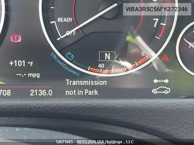 2015 BMW 4ER VIN WBA3R5C56FK372346 — фото 13