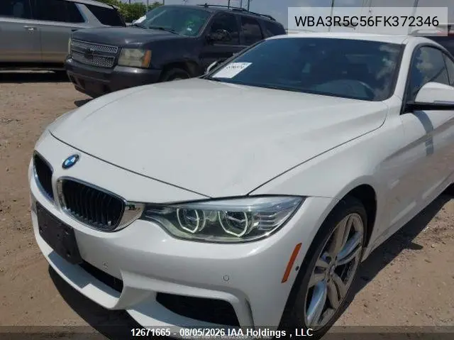 2015 BMW 4ER VIN WBA3R5C56FK372346 — фото 7