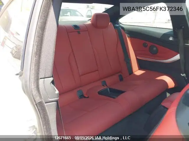 2015 BMW 4ER VIN WBA3R5C56FK372346 — фото 9