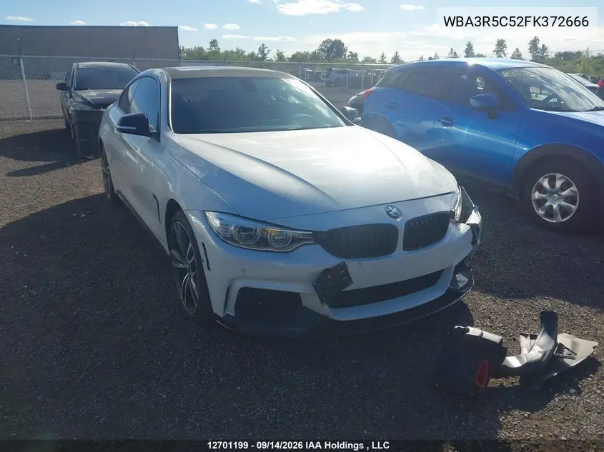 BMW 4ER 2015, VIN WBA3R5C52FK372666