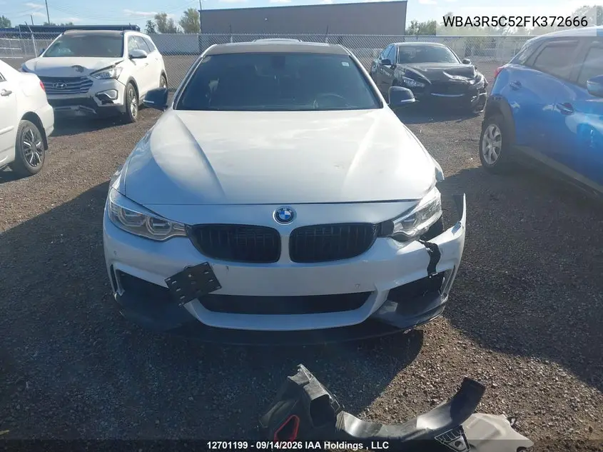 2015 BMW 4ER VIN WBA3R5C52FK372666 — фото 13