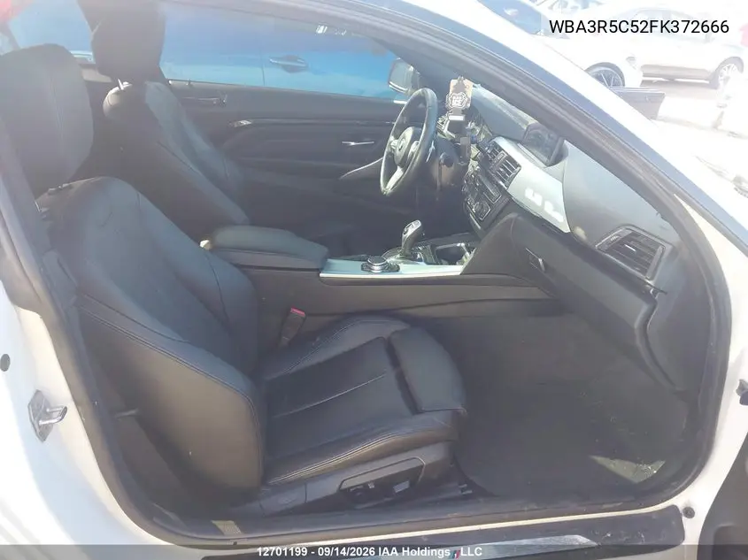 2015 BMW 4ER VIN WBA3R5C52FK372666 — фото 5