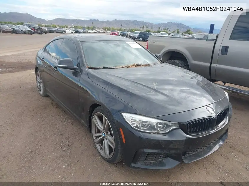 BMW 4ER 2015, VIN WBA4B1C52FG241046