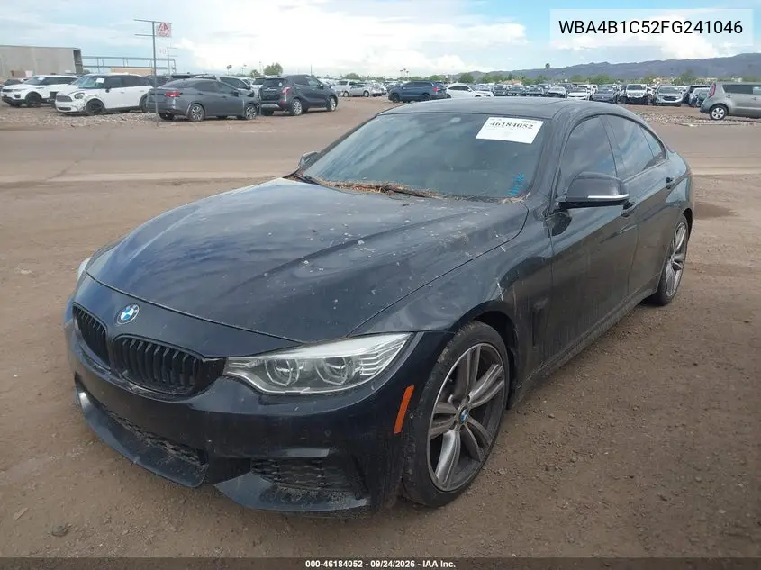 2015 BMW 4ER VIN WBA4B1C52FG241046 — фото 2
