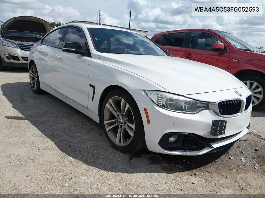BMW 4ER 2015, VIN WBA4A5C53FG052593