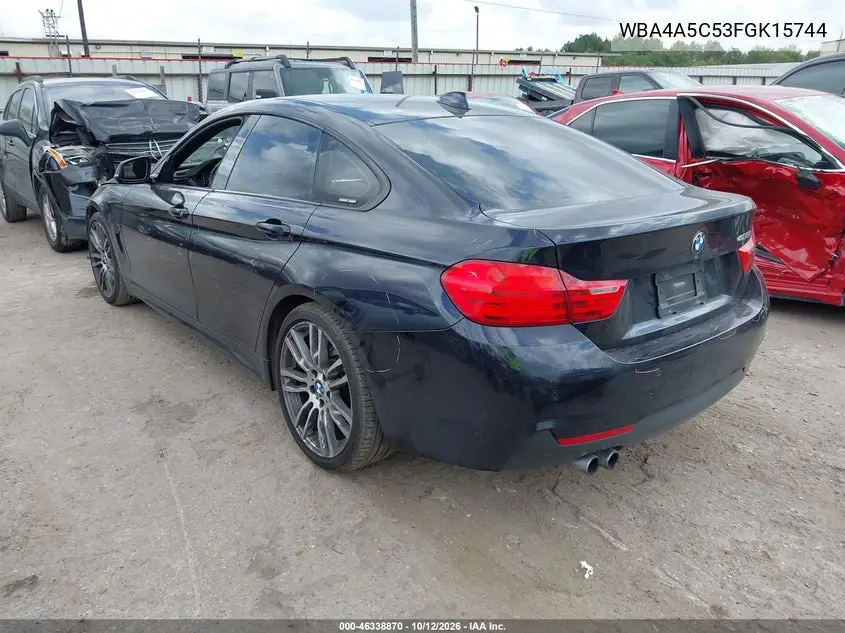 2015 BMW 4ER VIN WBA4A5C53FGK15744 — фото 3